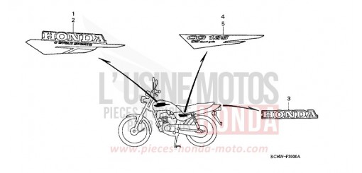 RAYURE (1) CG125W de 1998